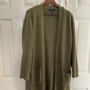 Olive green long cardigan from forever 21!